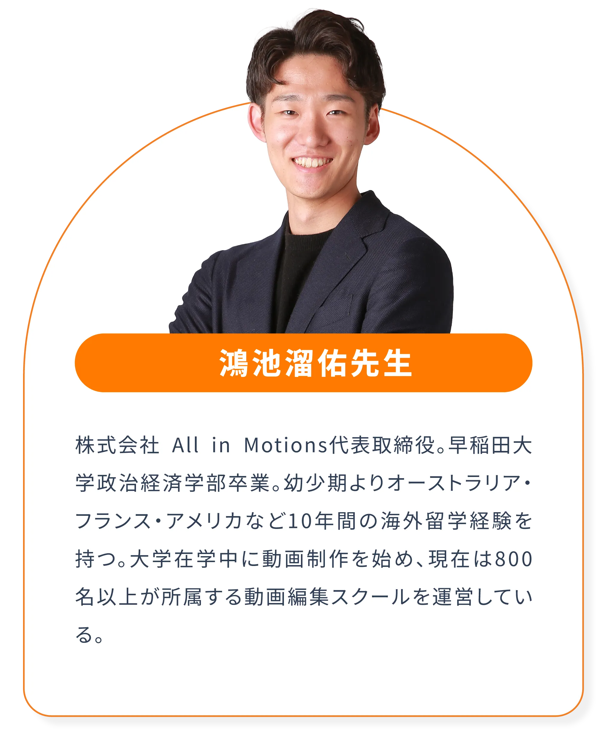 鴻池溜佑先生の紹介画像